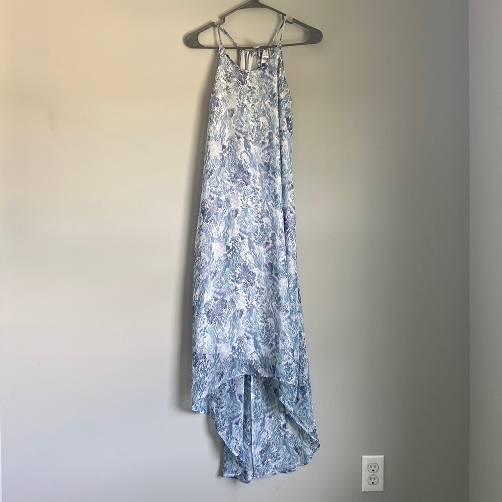 Old Navy Blue Floral Midi/Maxi Summer Dress